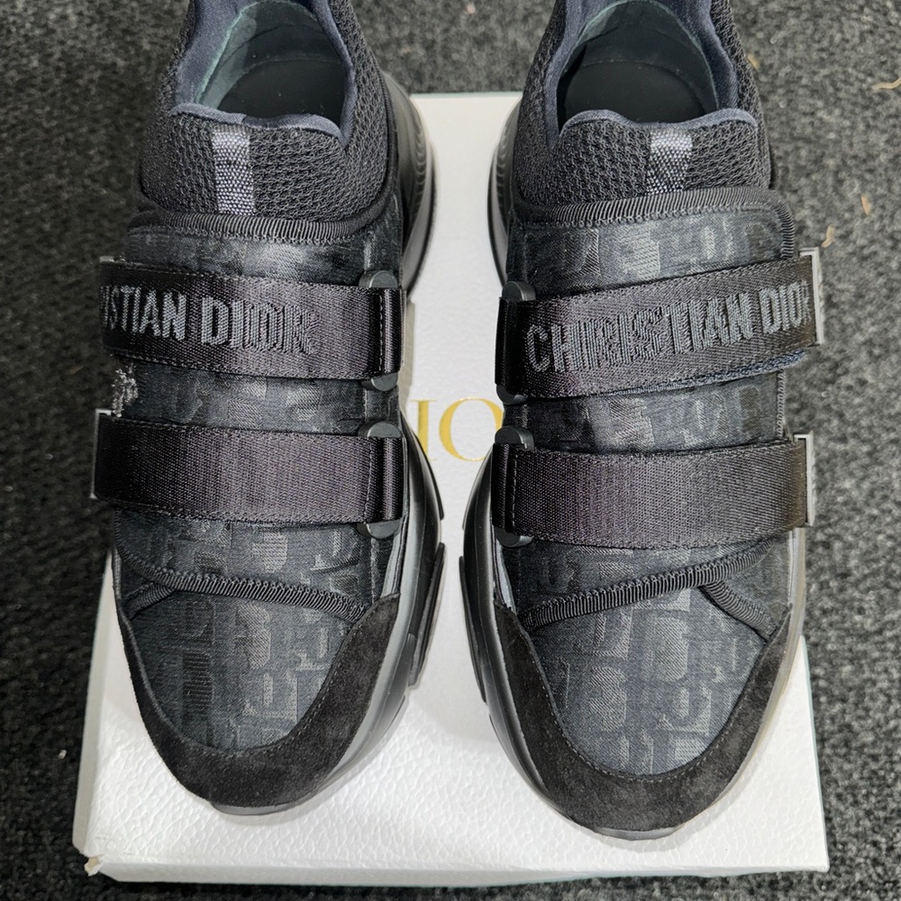 Dior D-Wander Sneakers Black Logo Brand New